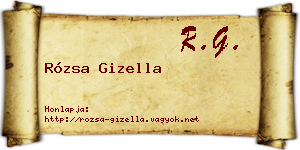 Rózsa Gizella névjegykártya
