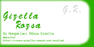 gizella rozsa business card